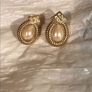 VINTAGE - GIVENCHY GOLD EARRINGS